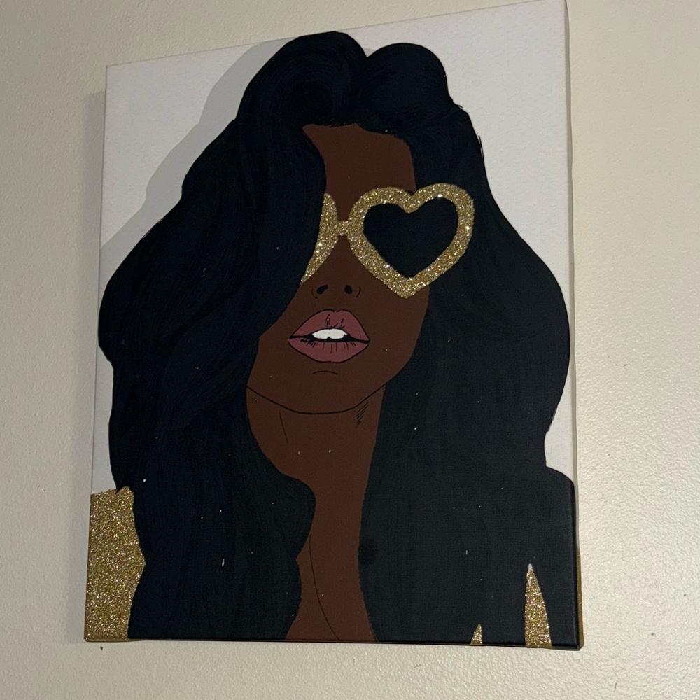 Heart-Shaped Sunglasses Art Print